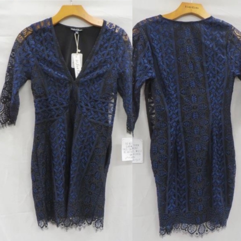 *Sold * For Love & Lemons Lyla Cocktail Dress new with tags size small blue, - Picture 3 of 16